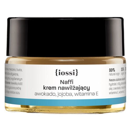 Naffi Krem nawilżający Awokado, jojoba, witamina E MINI 15 ml - iossi