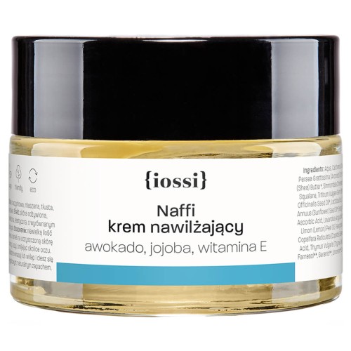 Naffi Krem nawilżający Awokado, jojoba, witamina E 50 ml - iossi