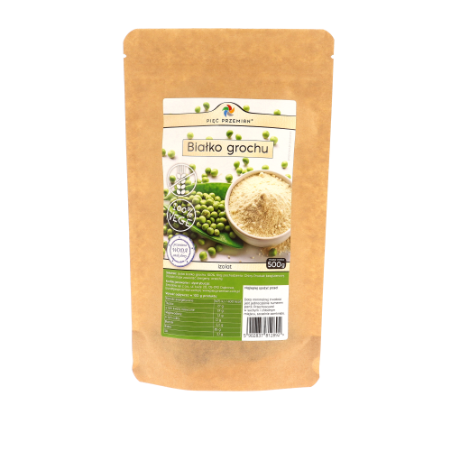 Białko grochu izolat - 500 g - Pięć Przemian