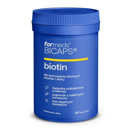 Bicaps Biotin (biotyna) 60 kapsułek - Formeds