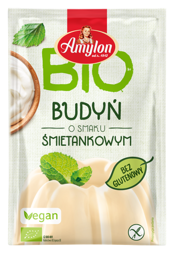 Budyń śmietankowy bezglutenowy BIO 40 g - Amylon