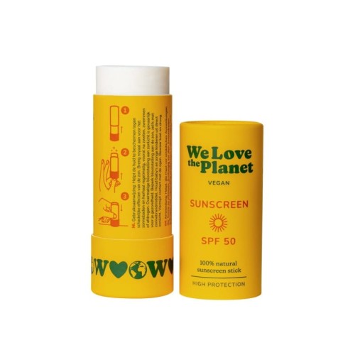 Sztyft przeciwsłoneczny SPF 50 wegański 100% naturalny 40 g - We Love The Planet