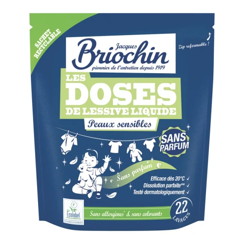 Kapsułki do dla skóry wrażliwej, bez zapachu - 22 kapsułki- Briochin