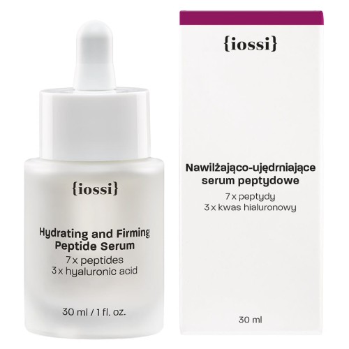 Nawilżająco ujędrniające serum peptydowe 7 x peptydy 3 x kwas hialuronowy 30 ml - iossi