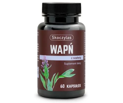Wapń z szałwią 60 kapsułek - Skoczylas