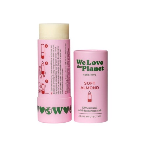 Dezodorant w sztyfcie Soft Almond certyfikowany bez aluminium 40 g - We Love The Planet