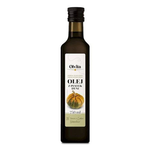 Olej z pestek dyni zimnotłoczony 250 ml - Olvita
