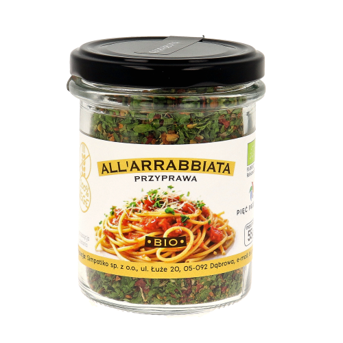 Przyprawa All'Arrabbiata BIO bezglutenowa 55 g - Pięć Przemian