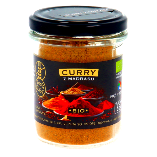 Curry z Madrasu BIO bezglutenowe 85 g - Pięć Przemian