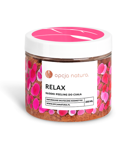 Peeling Relax słodki peeling do ciała 200 ml - Opcja Natura