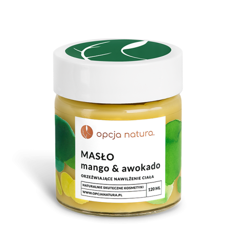Masło Mango Awokado orzeźwiające nawilżenie ciała 120 ml - Opcja Natura