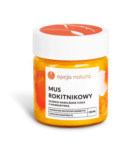 Mus Rokitnikowy słodkie nawilżenie ciała z mandarynką 120 ml - Opcja Natura
