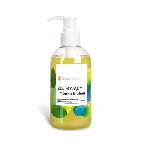 Żel Myjący Limonka Aloes naturalne odświeżenie i oczyszczenie 250 ml - Opcja Natura