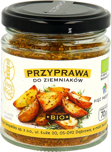 Przyprawa do ziemniaków BIO bezglutenowa 70 g - Pięć Przemian