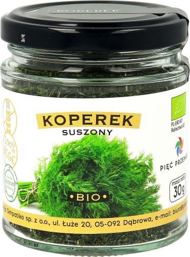 Koperek suszony bezglutenowy BIO 30 g - Pięć Przemian