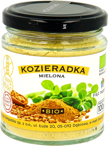 Kozieradka mielona bezglutenowa BIO 100 g - Pięć Przemian