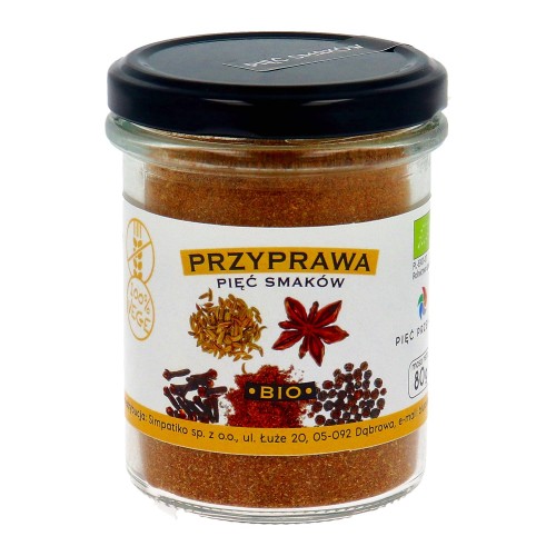 Przyprawa Pięć Smaków bezglutenowa BIO 80 g - Pięć Przemian