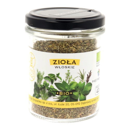 Zioła włoskie bezglutenowe BIO 40 g - Pięć Przemian