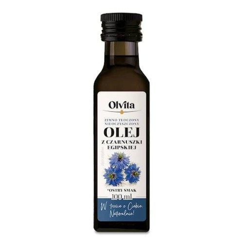 czarn100.jpgOlej z czarnuszki egipskiej zimnotłoczony 100 ml - Olvita