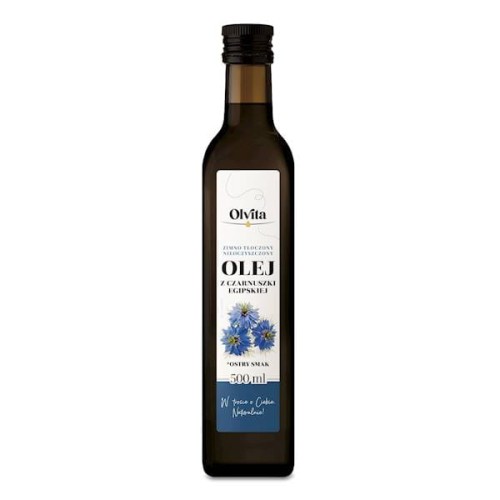 Olej z czarnuszki egipskiej zimnotłoczony 500 ml - Olvita