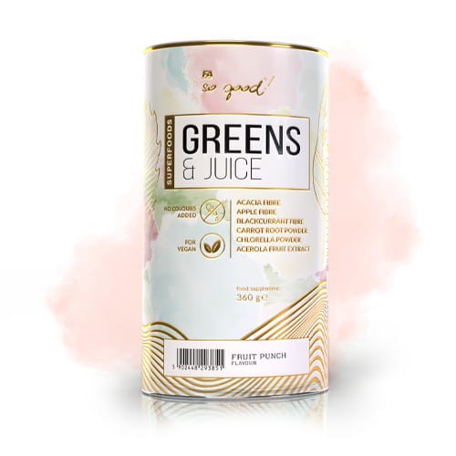 Błonnik Greens & Juice (smak owocowy) 360 g - So Good!