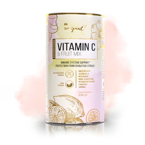 Vitamin C & Fruit MIX (witamina C) proszek 210 g - So Good!