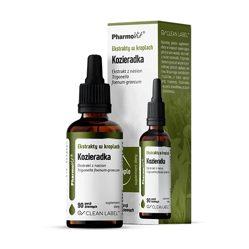 Kozieradka ekstrakty w kroplach 30 ml - PharmoVit