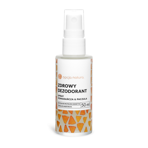 Zdrowy Dezodorant Spray Pomarańcza Paczula 50 ml - Opcja Natura