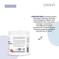 Kreatyna, grzyby & różeniec, smak wiśnia z truskawką proszek 300 g - Osavi
