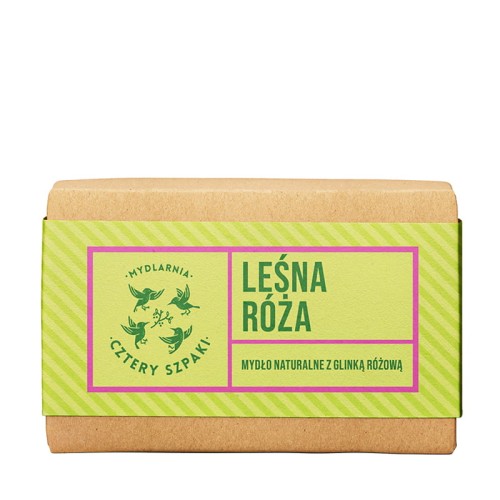 Mydło w kostce Leśna Róża 110 g - Cztery Szpaki