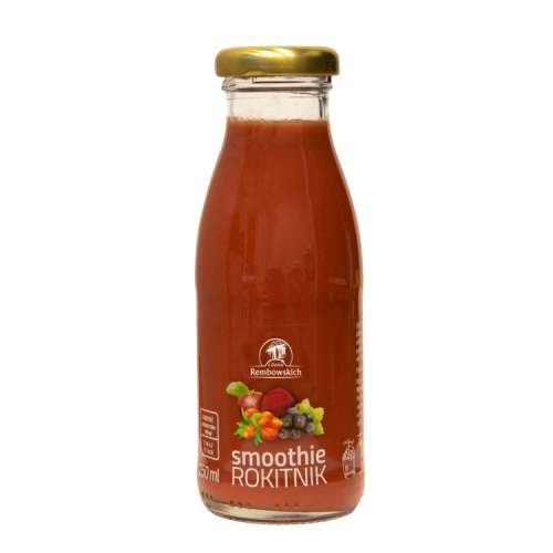 Smoothie Rokitnik (jabłko, banan, czarna porzeczka, burak, rokitnik) 250 ml - Z domu Rembowskich