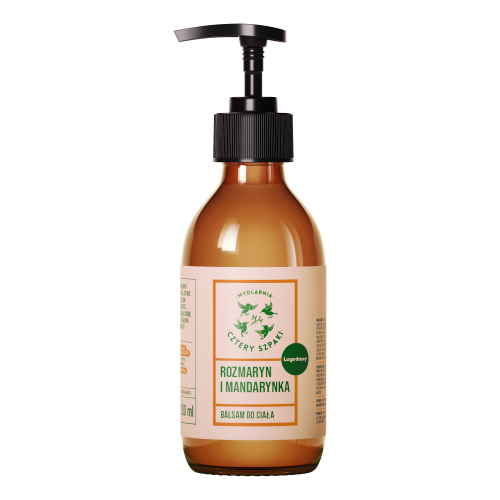 Balsam do ciała łagodzący Rozmaryn Mandarynka 200 ml - Cztery Szpaki