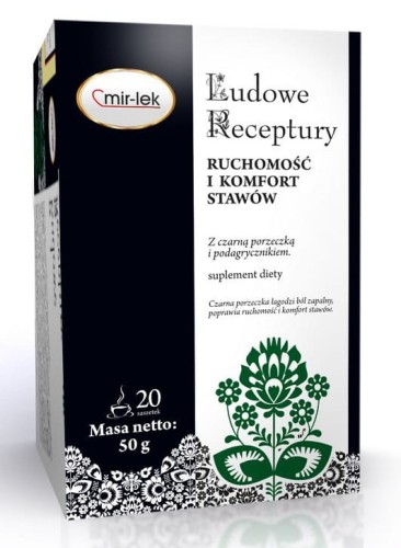 Ludowe Receptury Ruchomość i komfort stawów 20 x 2,5 g - Mir-Lek