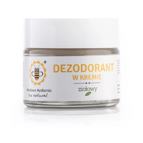 Dezodorant w kremie Ziołowy 55 g - Miodowa Mydlarnia