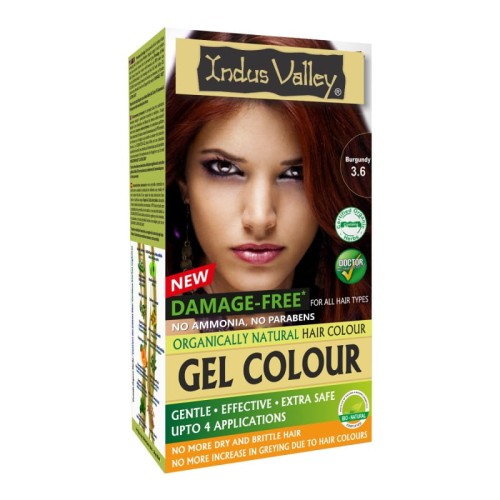 Żelowa farba do włosów 3,6 Burgund - Indus Valley