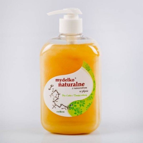 Mydełko naturalne z nanosrebrem w płynie 500 ml - VinSvin