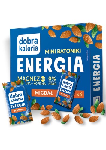 Mini batoniki Energia Migdał - 6 sztuk - Dobra Kaloria