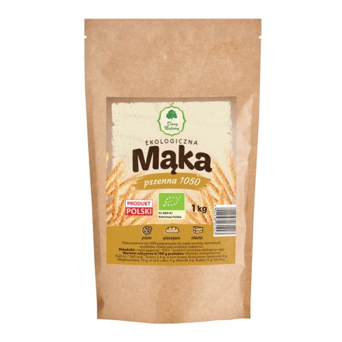 Mąka pszenna typ 1050 EKO 1 kg - Dary Natury