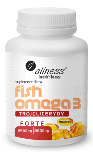 Fish Omega 3 Forte Trójglicerydy 500 / 250 mg 90 kapsułek - Aliness
