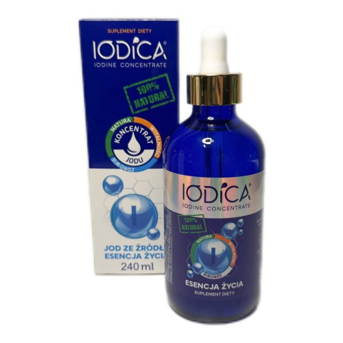 Koncentrat jodu Iodica bio jod naturalny 240 ml w płynie - IODICA