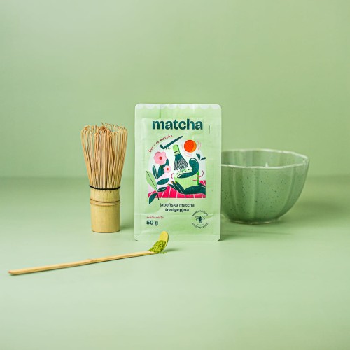 Herbata zielona matcha japońska tradycyjna 50 g - Manufaktura Rodziny Sadowskich