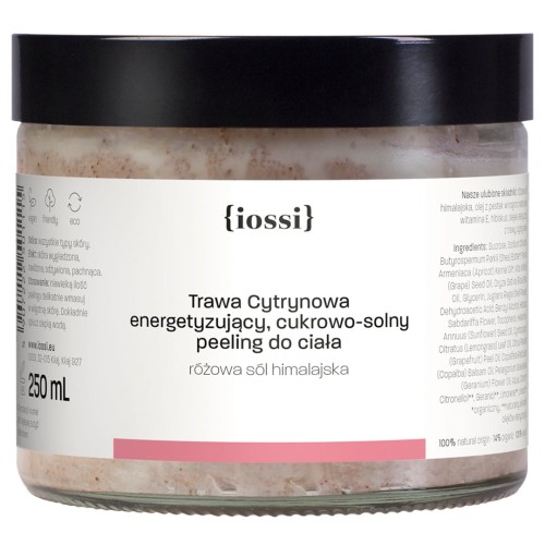 Trawa Cytrynowa Energetyzujący cukrowo-solny peeling do ciała 250 ml - iossi