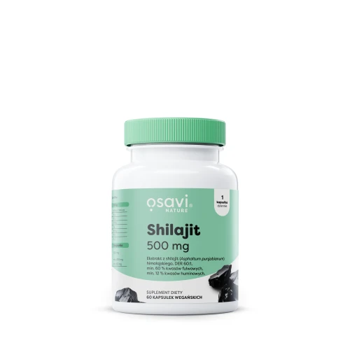 Shilajit himalajski mumio 500 mg 60 kapsułek - Osavi