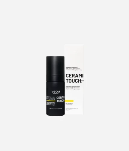 Nawilżająco-regenerujące, lekkie serum z 2% kompleksem ceramidów i 1% kompleksem z alg Ceramide Touch 30 ml - Veoli Botanica