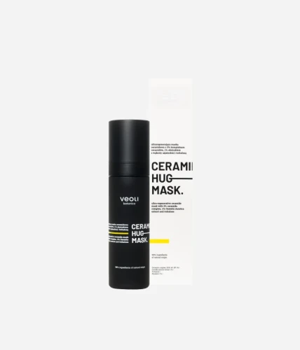 Ultraregenerująca maska ceramidowa z 3% kompleksem ceramidów, 1% ekstraktem z wąkroty azjatyckiej i trehalozą Ceramide Hug Mask 50 ml - Veoli Botanica
