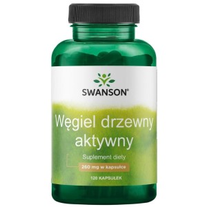 Activated Charcoal Węgiel drzewny aktywny 120 kapsułek - Swanson