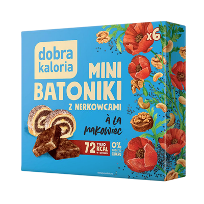 Mini batoniki a'la makowiec z nerkowców 6 sztuk - Dobra Kaloria