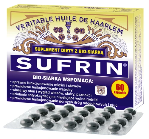 Sufrin suplement diety z bio-siarką 60 kapsułek