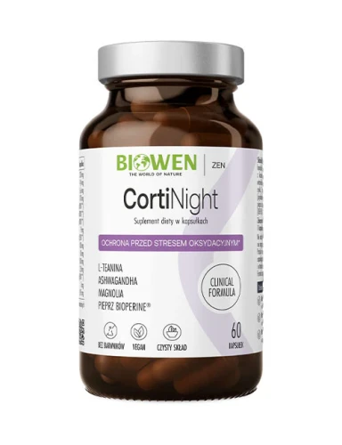CortiNight (ochrona przed stresem oksydacyjnym) 60 kapsułek - Biowen