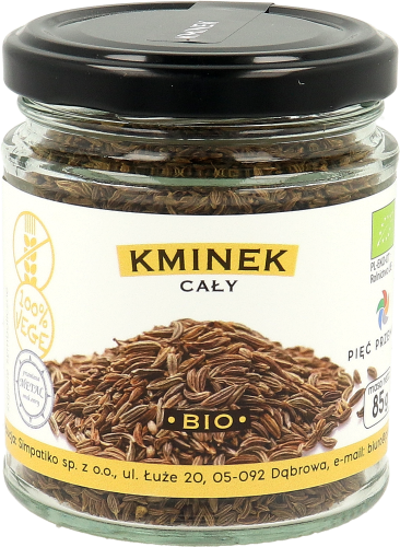 Kminek cały BIO bezglutenowy 85 g - Pięć Przemian